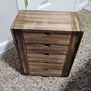 Wooden Spinning Jewelry Case